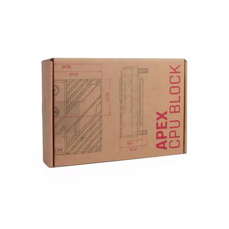 Alphacool 13851 šalčio plokštė, akrilo, permatoma, 88x88x32,3 mm