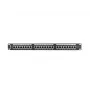 Pataisų skydelis 1U LANBERG PPS5-1024-B — 24 prievadų RJ-45 Cat5, metalinis, juodas, montavimas į stovą