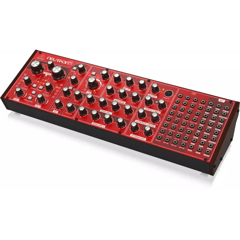 Analoginis sintezatorius Behringer NEUTRON su overdrive ir rotacine garso reguliavimo rankenėle