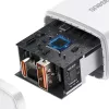 Sieninis įkroviklis Baseus Compact 1x USB-A + 1x USB-C 3A, kompaktiškas kelioninis adapteris