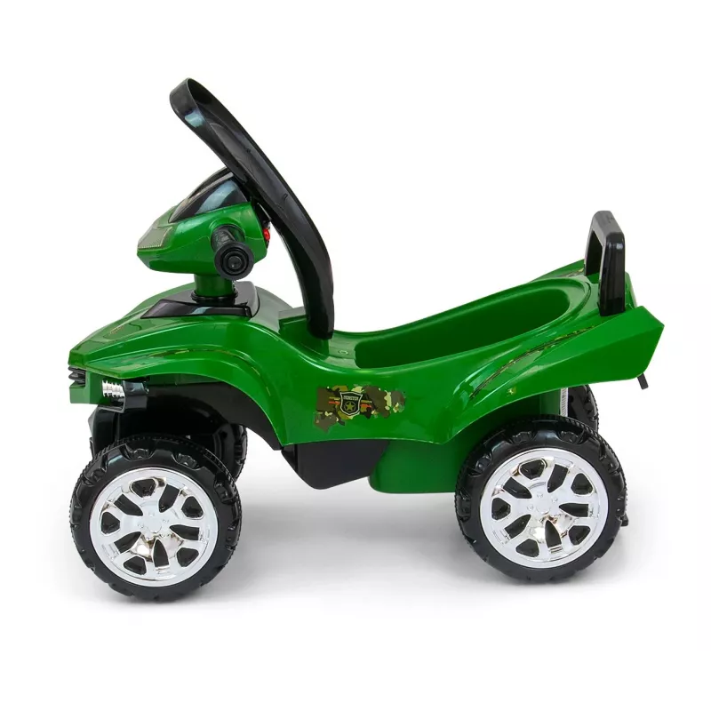 Riedėjimo žaisliukas milly mally Ride-on Monster Military modelis 27515 mažiems vaikams