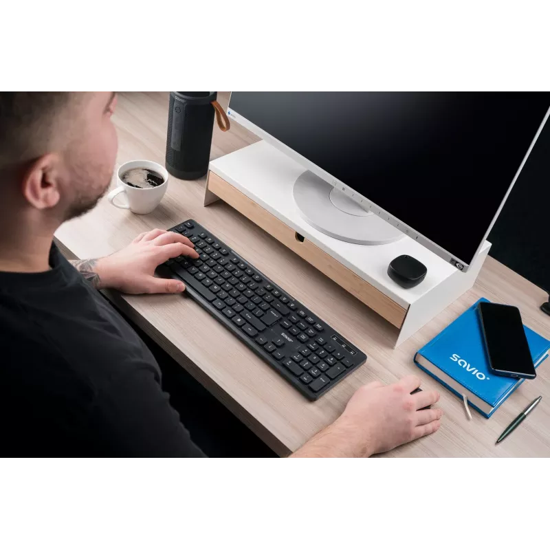 Savio KB-02 klaviatūra Namams/Biurui USB QWERTY Juoda
