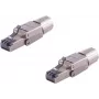 RJ45 jungtis ShiverPeaks BS08-45006-2 be įrankių Quick STP, ekranuotas Ethernet kištukas