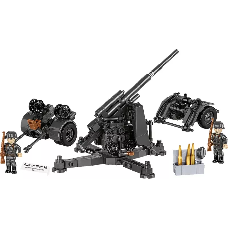 Konstruktorius Cobi Building Blocks 8.8 cm Flak su priekaba — 360 dalių