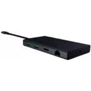 Razer USB-C dokas – juodas – 4K esant 60 Hz – 85 W energijos tiekimas – įkrovimo / prijungimo stotelė (RC21-02250100-R3M1)