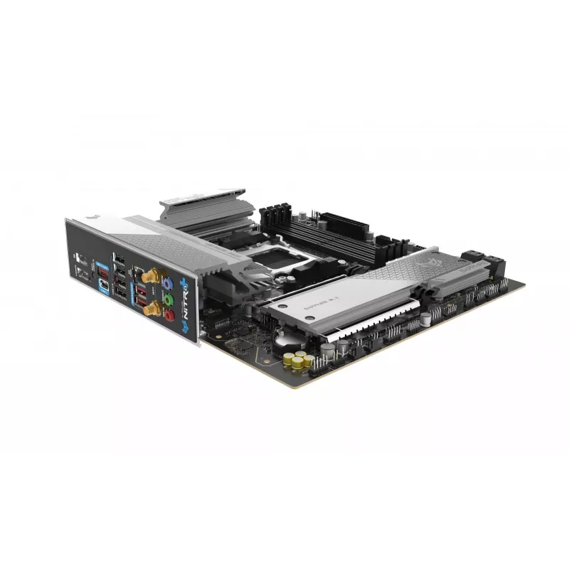 Motininė plokštė Sapphire NITRO+ B850M WIFI — AMD B850, Socket AM5, micro ATX, DDR5, 4x DIMM, Wi‑Fi 6, 2.5Gb LAN, 2x M.2