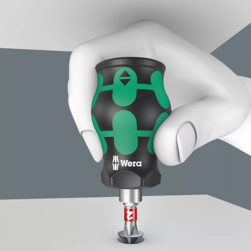 Wera Kraftform compact Stubby Magazin 2 kelių antgalių atsuktuvas tiesusis