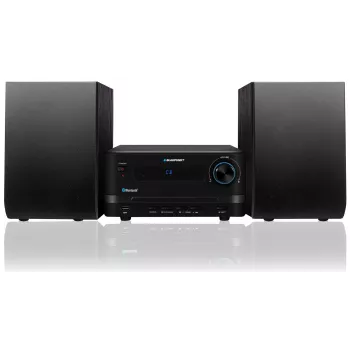 Namų garso mikro sistema BLAUPUNKT MS14BT — CD/MP3 grotuvas, Bluetooth, USB, FM RDS, 15W RMS, juoda