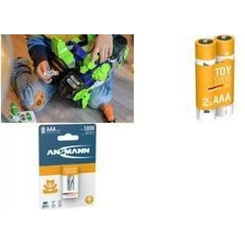 Ansmann ANS 1311-0029 - maxE NiMh baterija AAA Micro 800 mAh 2 vnt. pakuotė - Baterija - Micro (AAA) (1311-0029)