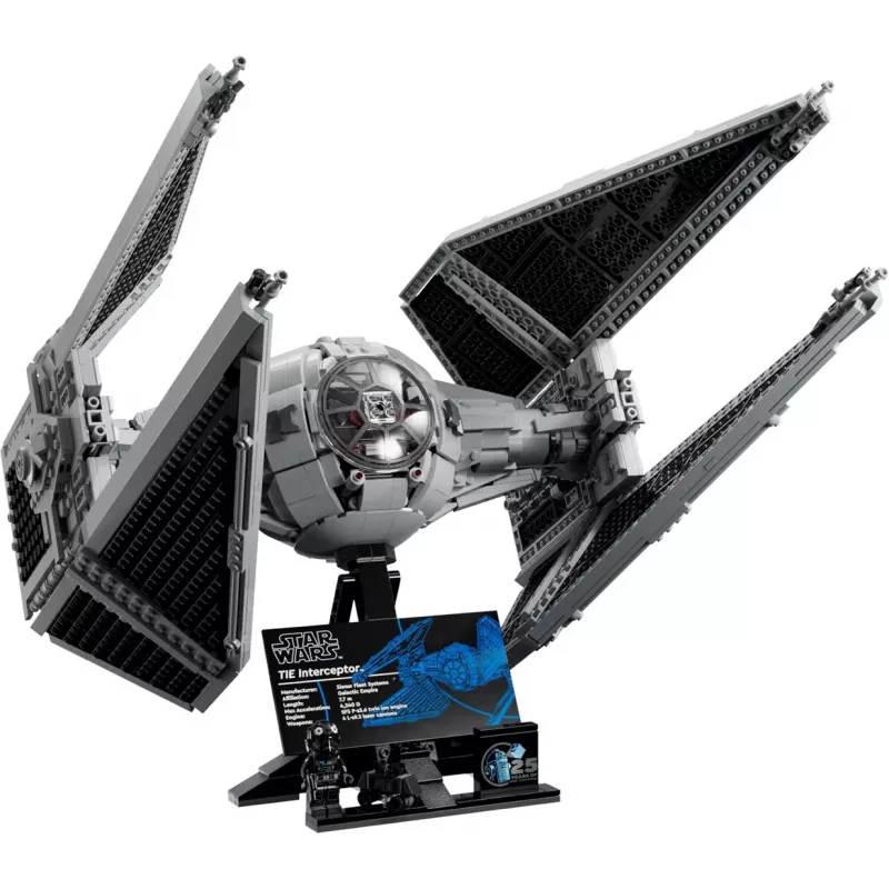 LEGO Star Wars Tie Interceptor modelis 75382 — detalus naikintuvo kūrimas, 1931 vnt., 18+