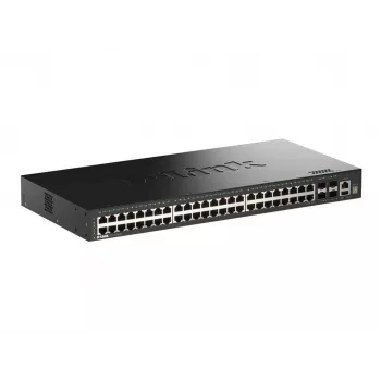 D-Link 52 prievadų gigabito jungiamas išmanusis valdomas komutatorius su 4 x 10G SFP+ prievadais