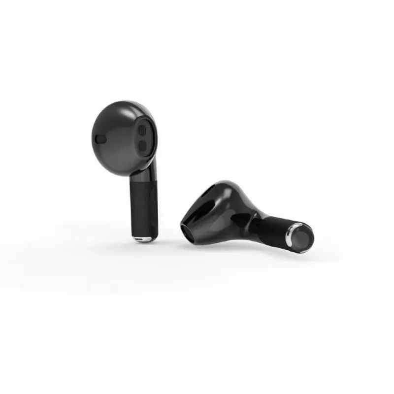 Bluetooth ausinės GEMBIRD TWS-02-BK, į ausis įdedamos TWS, juodos/pilkos, iki 5 val. veikimo, įmontuotas mikrofonas, įkrovimo dėklas