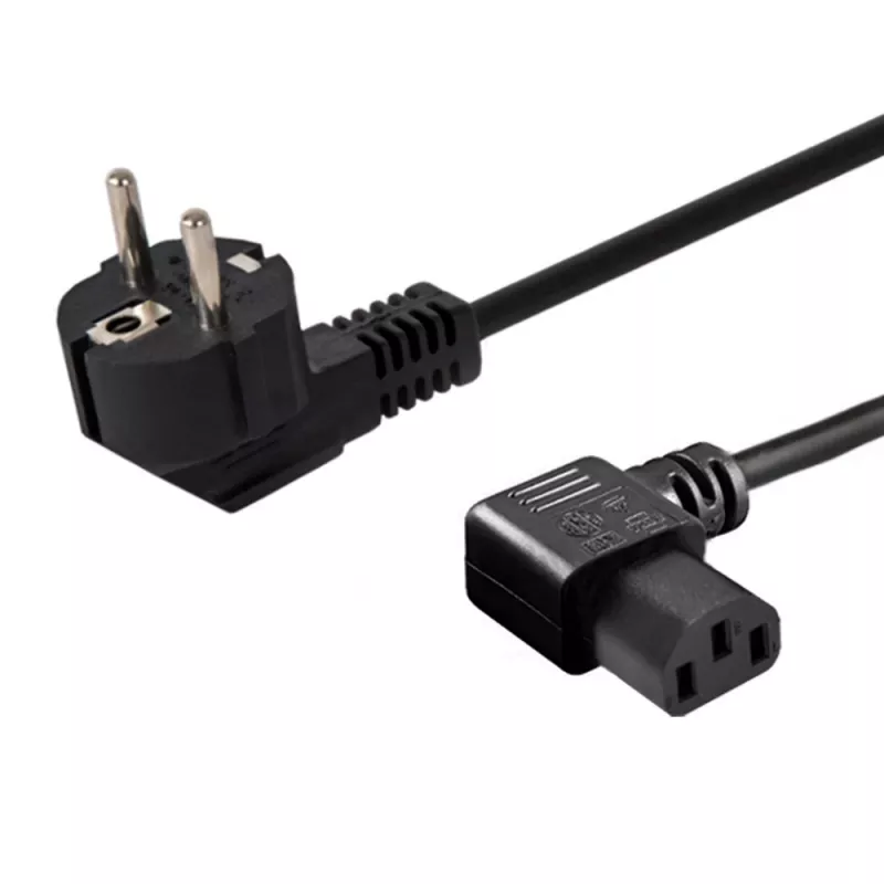 Maitinimo kabelis SAVIO CL-115 IEC C13 į kištuką, 1,2 m, juodas