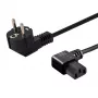 Maitinimo kabelis SAVIO CL-115 IEC C13 į kištuką, 1,2 m, juodas