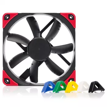 Noctua NF-S12A PWM chromax.Juoda.swap 120 mm korpuso ventiliatorius
