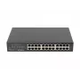 Nevaldomas komutatorius LANBERG RSGE-24 — 24× Gigabit Ethernet 1U, montuojamas į stovą, juodas