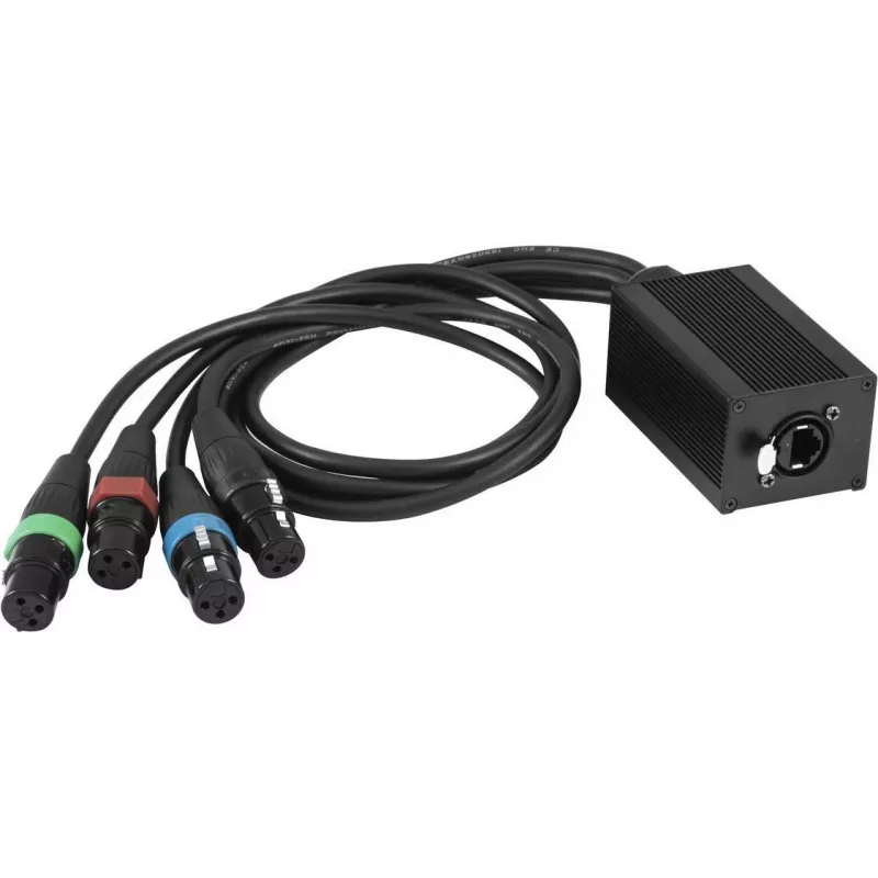 Adapteris RJ45-DMX EUROLITE DNK-2 (modelis 70064832) — RJ45 į DMX signalo keitiklis