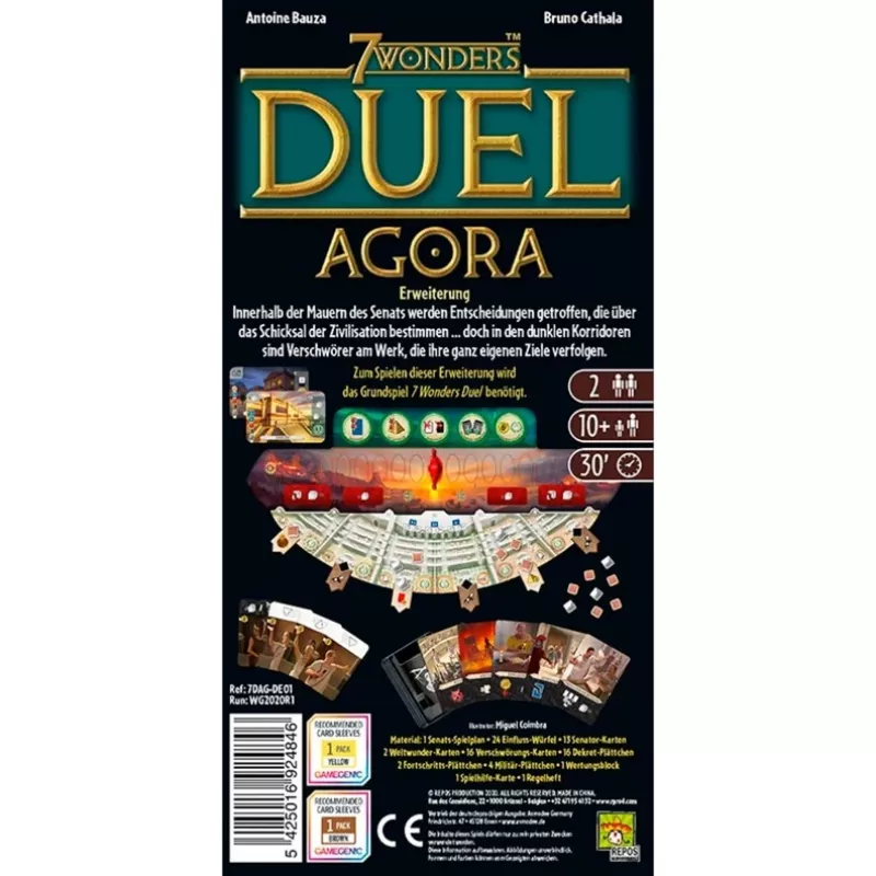 7 Wonders Duel - Agora, stalo žaidimo plėtinys