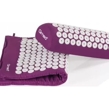 Akupresūrinis kilimėlis su pagalve Qmed ACUPRESSURE MAT — spaudimo taškų masažo kilimėlis