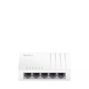 Tinklo komutatorius Cudy GS105U — Nevaldomas 5 prievadų Gigabit Ethernet (10/100/1000), baltas, 5 V