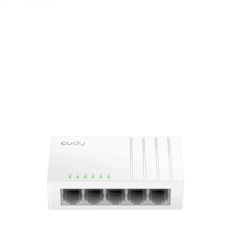 Tinklo komutatorius Cudy GS105U — Nevaldomas 5 prievadų Gigabit Ethernet (10/100/1000), baltas, 5 V