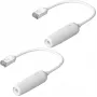 Tinklo kabelis Ubiquiti UACC-Cable-Extender-C6A RJ-45 Cat6a 0,185 m baltas