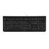 Klaviatūra CHERRY KC 1000 universali USB čekų juoda