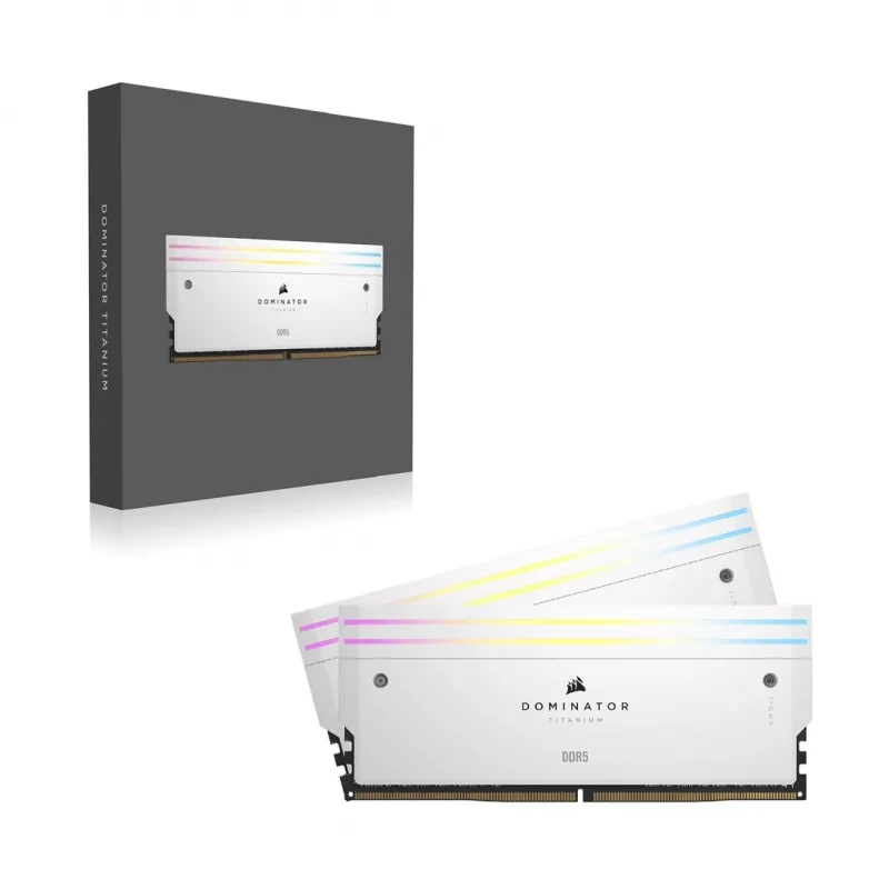 Corsair CMP32GX5M2B6000C30W atminties modulis, baltas