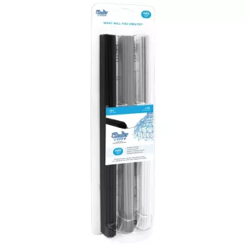 3D rašiklis 3DOODLER Create iPRO — naudoja 3 mm gijas, 250 vnt. pilkų atspalvių rinkinys