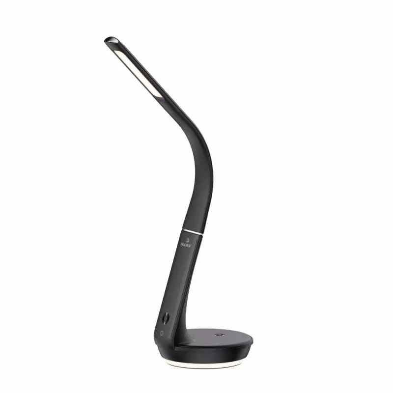 Stalinė lempa Hawk HW-LAMP02 Juoda — reguliuojamas ryškumas, reguliuojama rankena