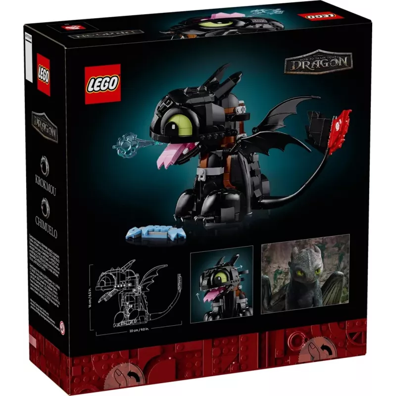 LEGO ICONS 10375 Kaip prisijaukinti slibiną: Bedantis