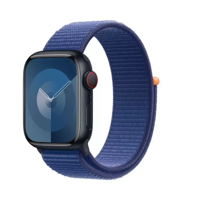 Laikrodžio dirželis Apple 41mm Ocean Blue Sport Loop — nailonas, perdirbtas poliesteris, spandeksas, 76×237×12,5 mm