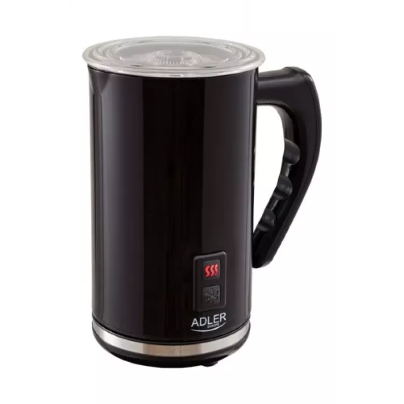 Automatinis pieno putotuvas / šildytuvas Adler AD 4478 — nerūdijančio plieno dubuo, 240 ml talpa, 500 W, karštas ir šaltas