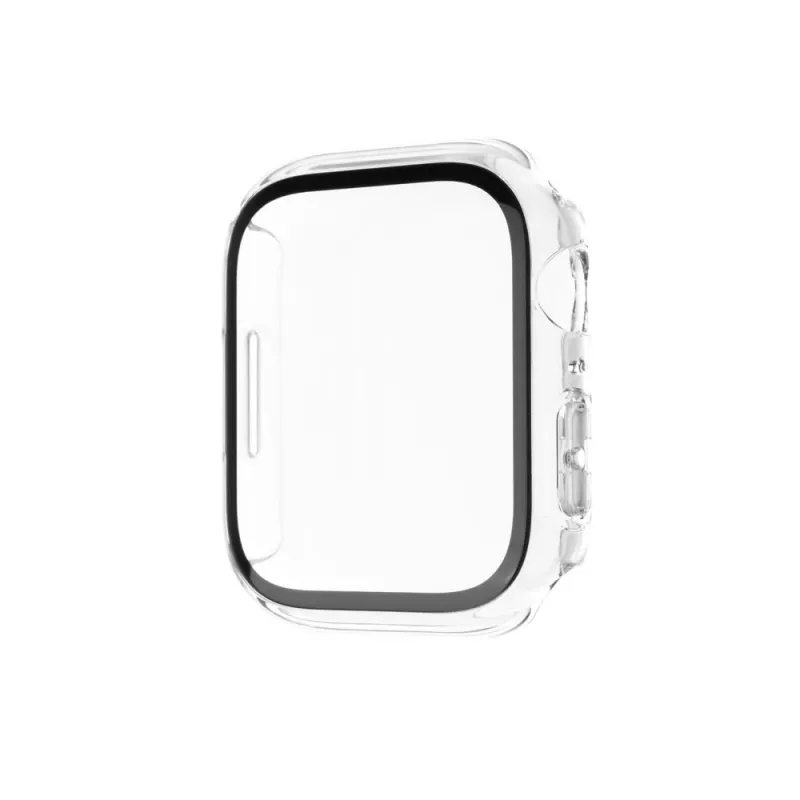 Fixed | Pure apsauginis dėklas su grūdintu stiklu, skirtas Apple Watch 10 42mm | Skaidrus