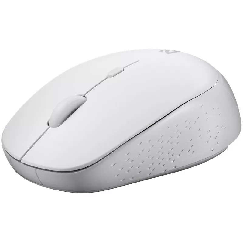 Belaidė pelė su tyliu spustelėjimu AURIS MB-027 800/1200/1600 DPI balta