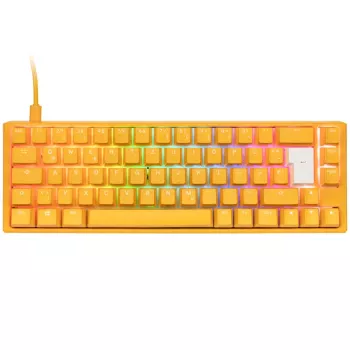 Ducky One 3 SF Geltona klaviatūra, žaidimams, USB, vokiška, mechaninė, RGB