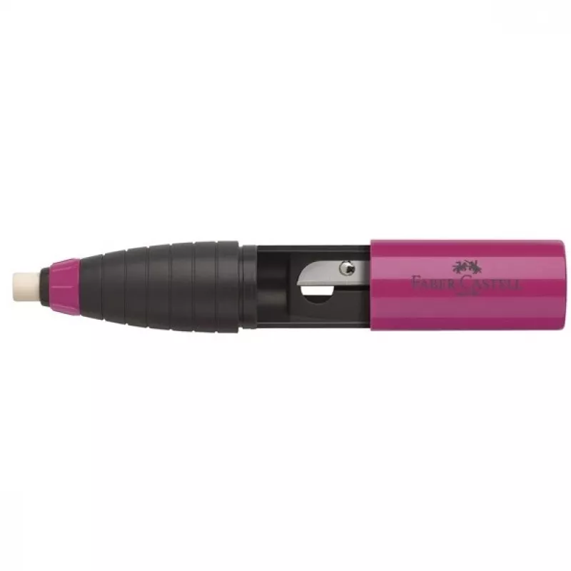 FABER-CASTELL trintuko ir drožtuko rinkinys uogų mėlynumo