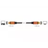 DeLOCK - HDMI kabelis - HDMI (M) į HDMI (M) - 50 cm - triguba izoliacija - juoda, auksinė - 8K palaikymas