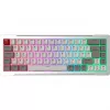 Raijintek MGA-68 žaidimų klaviatūra, Hejin Magnetic Yellow jungikliai, DE išdėstymas, sidabrinė