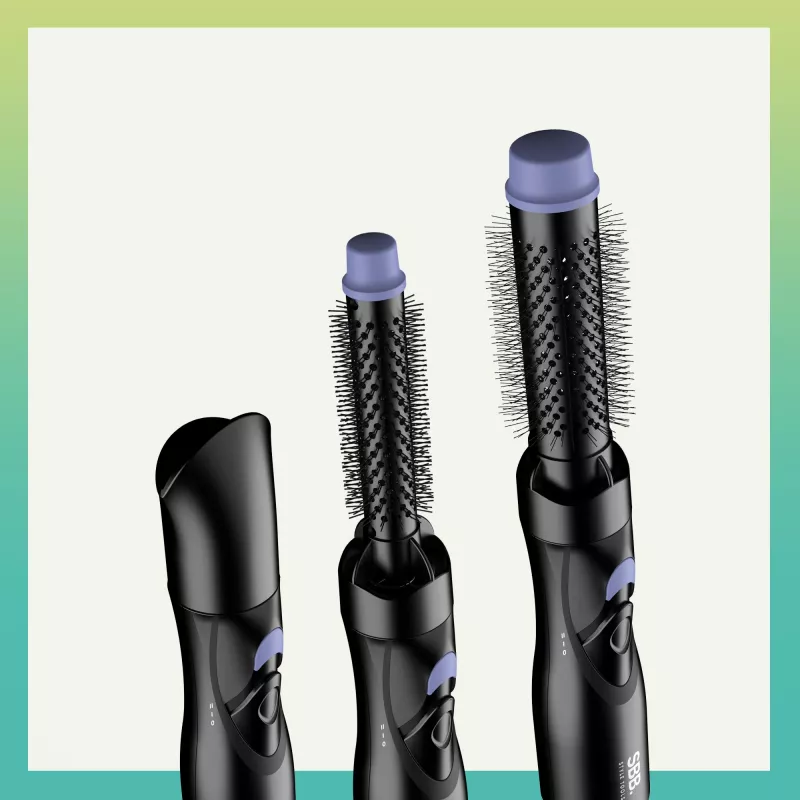 Plaukų formuotojas SBB. Plaukų džiovintuvas ir šepetys „Blow Dry Air Styler SBDR-2000-EU“