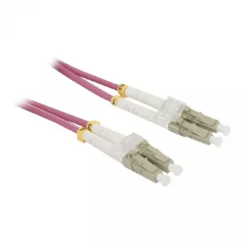 Synergy 21 0,5 m OM4 LC - LC - 0,5 m - OM4 - LC - LC - vyriška/vyriška - violetinė