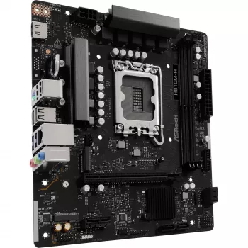 Motininė plokštė ASROCK H810M‑X micro ATX Intel H810 LGA 1851 DDR5 2× DIMM 128GB M.2 2.5GbE HDMI DisplayPort