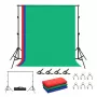 Fono atramos rinkinys Puluz PKT5204 2×2 m su 3 fonais – studijos fono stovo rinkinys