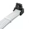 CableMod C-Series Pro jungiamasis laidas - Variantas A, 90°, 16 kontaktų į 3x8 kontaktų PCIe, baltas