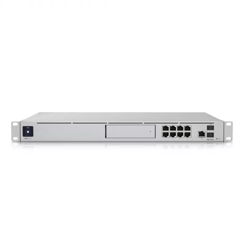 Šliuzas UBIQUITI Dream Machine Special Edition — stovas 1U, 8x RJ-45 LAN, PoE, 1,7 GHz procesorius, 4 GB DDR4, 16 GB „flash“, 3,3 cm jutiklinis ekranas