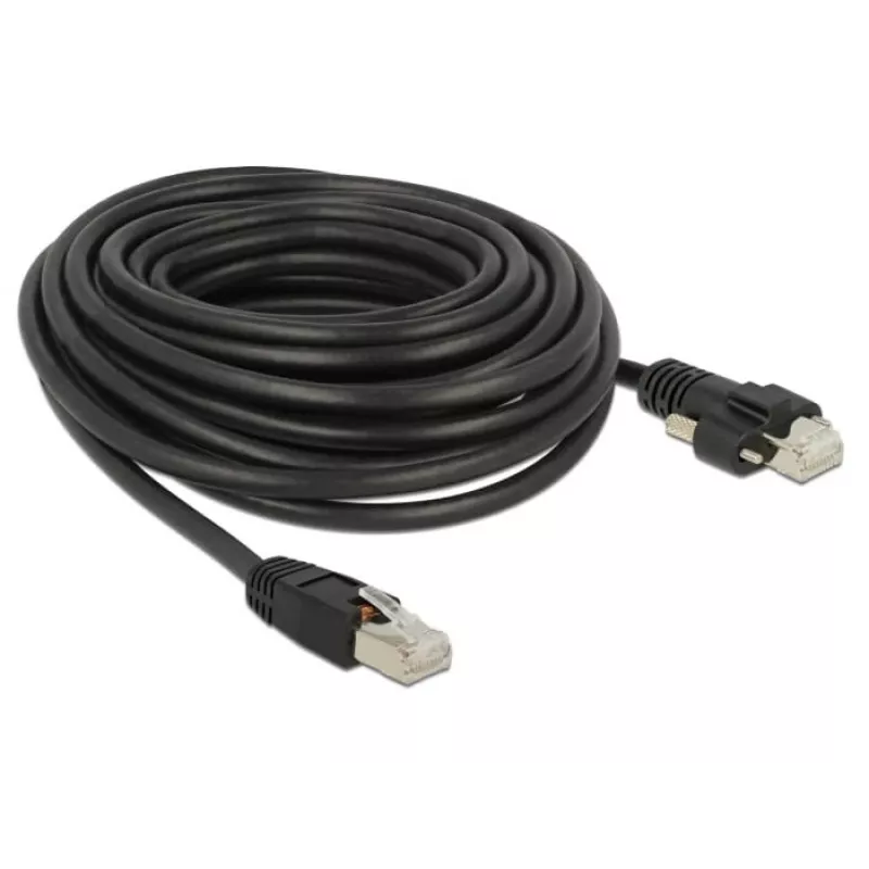 Tinklo kabelis DeLOCK 85672 RJ-45 Cat6 10 m Juodas