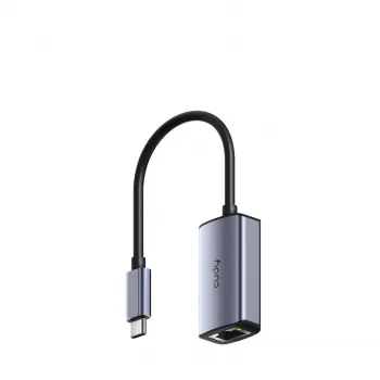 USB-C į Gigabit Ethernet adapteris Cudy UE10C, USB Type-C kištukas į RJ-45 lizdą, 10/100/1000 Mbps, aliuminio korpusas