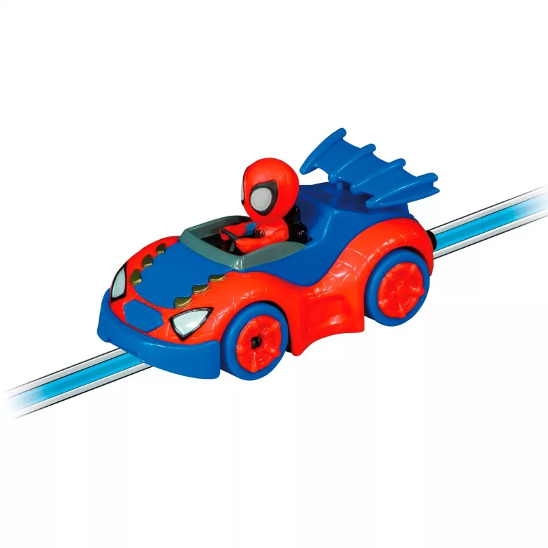 Slot car rinkinys CARRERA FIRST Spidey 20063049 — vaikų pradedančiųjų lenktynių trasa