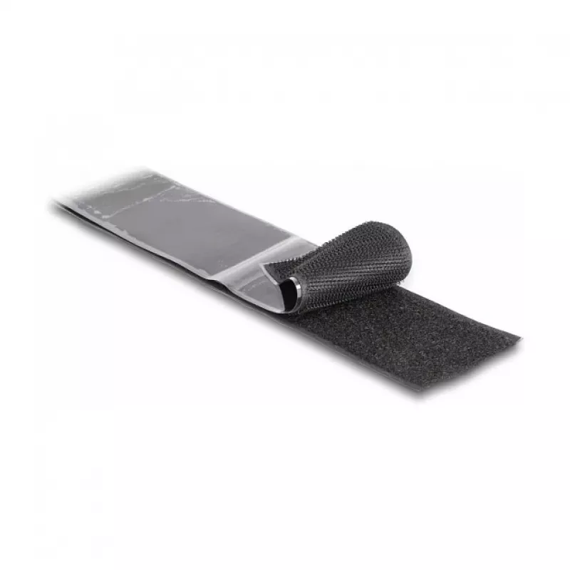 DeLOCK tvirto sukibimo juosta su lipduku L 15 m x P 50 mm juoda