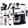 Planetarinė mėsmalė Ravanson RP-1500BS — 1500 W, 4,5 L nerūdijančio plieno dubuo, 6 greičiai, pulsas, priedai